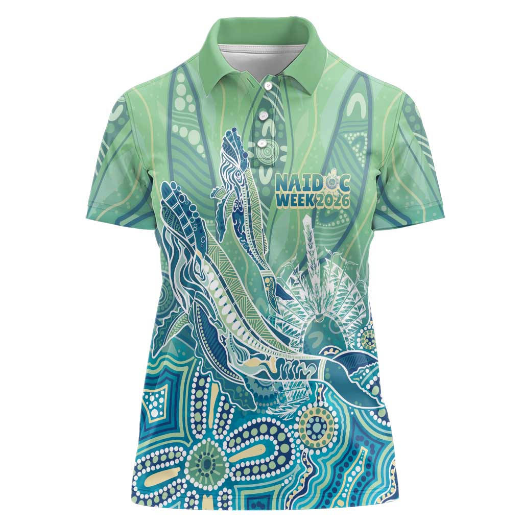 NAIDOC Week - 50 Years Deadly Torres Strait Women Polo Shirt Pastel Waves