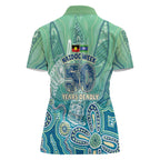 NAIDOC Week - 50 Years Deadly Torres Strait Women Polo Shirt Pastel Waves