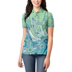 NAIDOC Week - 50 Years Deadly Torres Strait Women Polo Shirt Pastel Waves