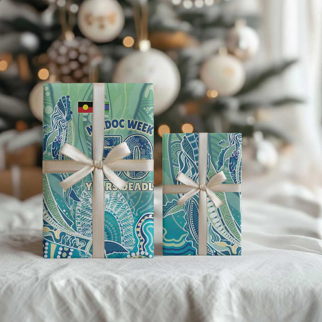 NAIDOC Week - 50 Years Deadly Torres Strait Wrapping Paper Pastel Waves