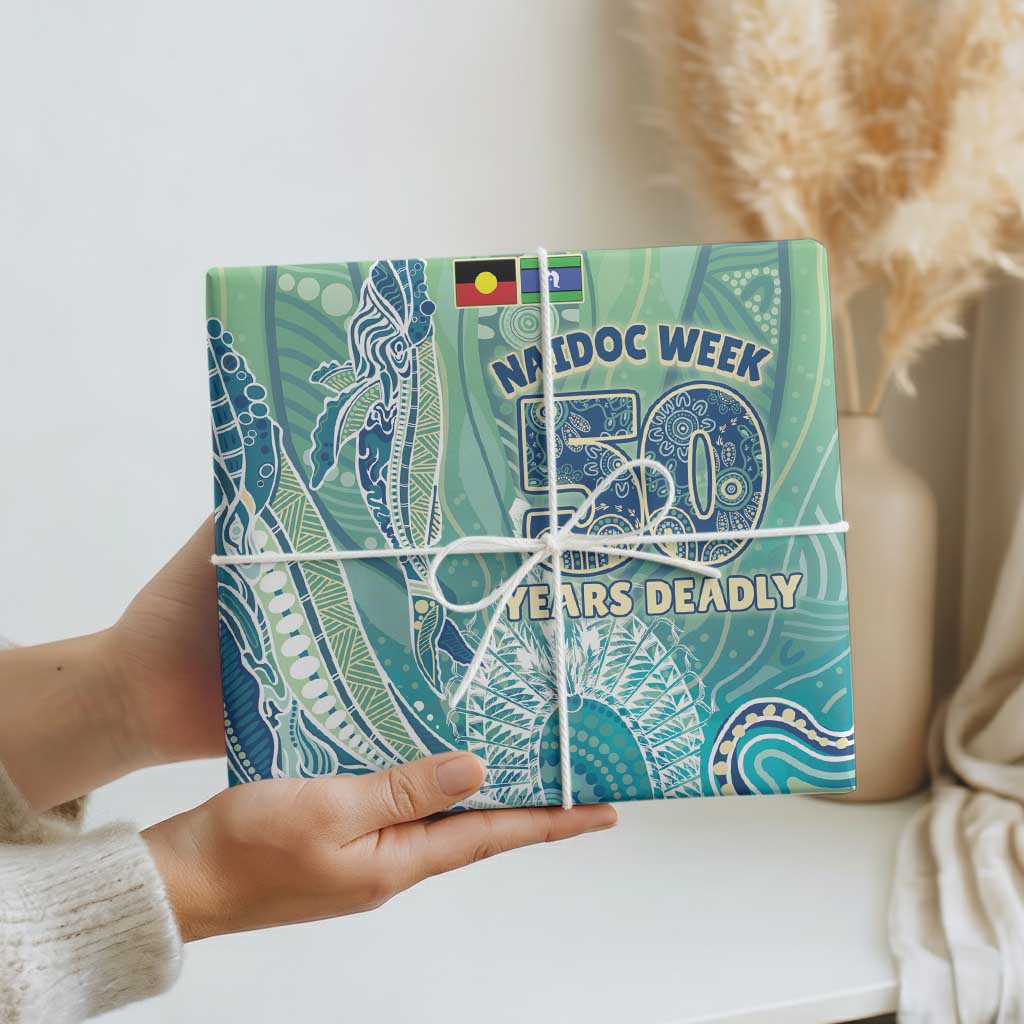 NAIDOC Week - 50 Years Deadly Torres Strait Wrapping Paper Pastel Waves