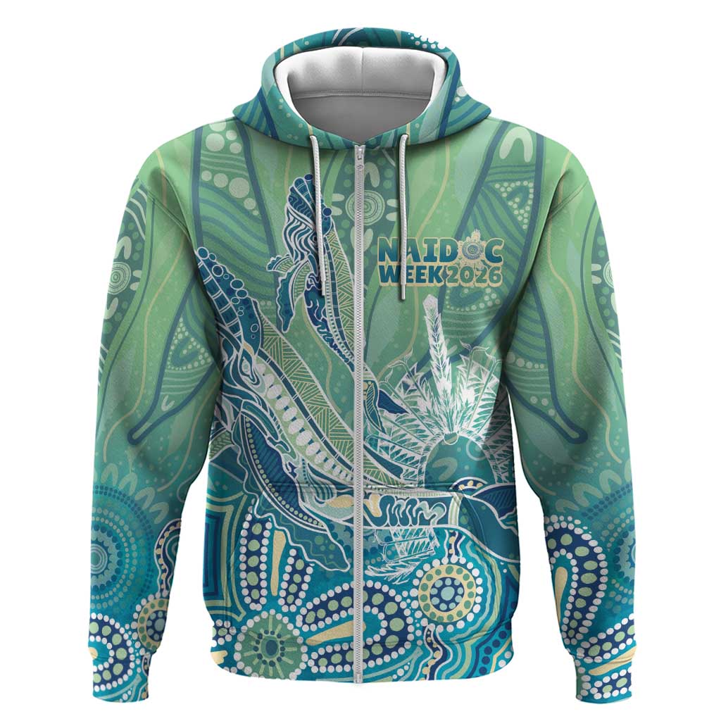 NAIDOC Week - 50 Years Deadly Torres Strait Zip Hoodie Pastel Waves
