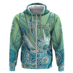 NAIDOC Week - 50 Years Deadly Torres Strait Zip Hoodie Pastel Waves