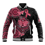 Australia Indigenous Mother's Day Baseball Jacket Aboriginal Breast Cancer Ribbon