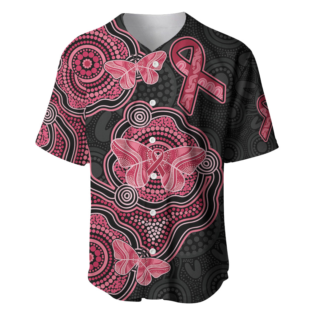 Australia Indigenous Mother's Day Baseball Jersey Aboriginal Breast Cancer Ribbon