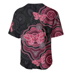 Australia Indigenous Mother's Day Baseball Jersey Aboriginal Breast Cancer Ribbon