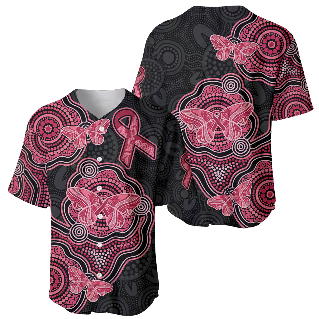 Australia Indigenous Mother's Day Baseball Jersey Aboriginal Breast Cancer Ribbon