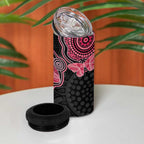 Australia Indigenous Mother's Day Can Cooler Tumbler Aboriginal Breast Cancer Ribbon