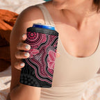 Australia Indigenous Mother's Day Can Cooler Tumbler Aboriginal Breast Cancer Ribbon