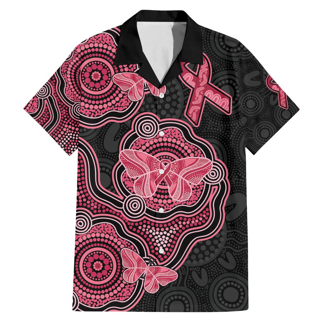 Australia Indigenous Mother's Day Family Matching Mermaid Dress and Hawaiian Shirt Aboriginal Breast Cancer Ribbon
