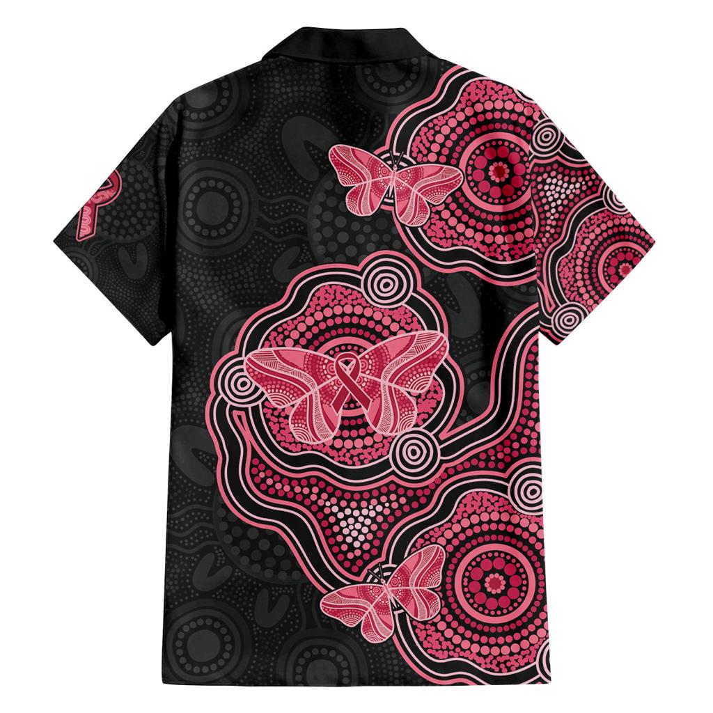 Australia Indigenous Mother's Day Family Matching Tank Maxi Dress and Hawaiian Shirt Aboriginal Breast Cancer Ribbon