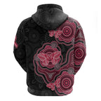 Australia Indigenous Mother's Day Hoodie Aboriginal Breast Cancer Ribbon