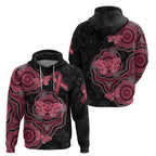 Australia Indigenous Mother's Day Hoodie Aboriginal Breast Cancer Ribbon