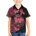 Australia Indigenous Mother's Day Kid Hawaiian Shirt Aboriginal Breast Cancer Ribbon