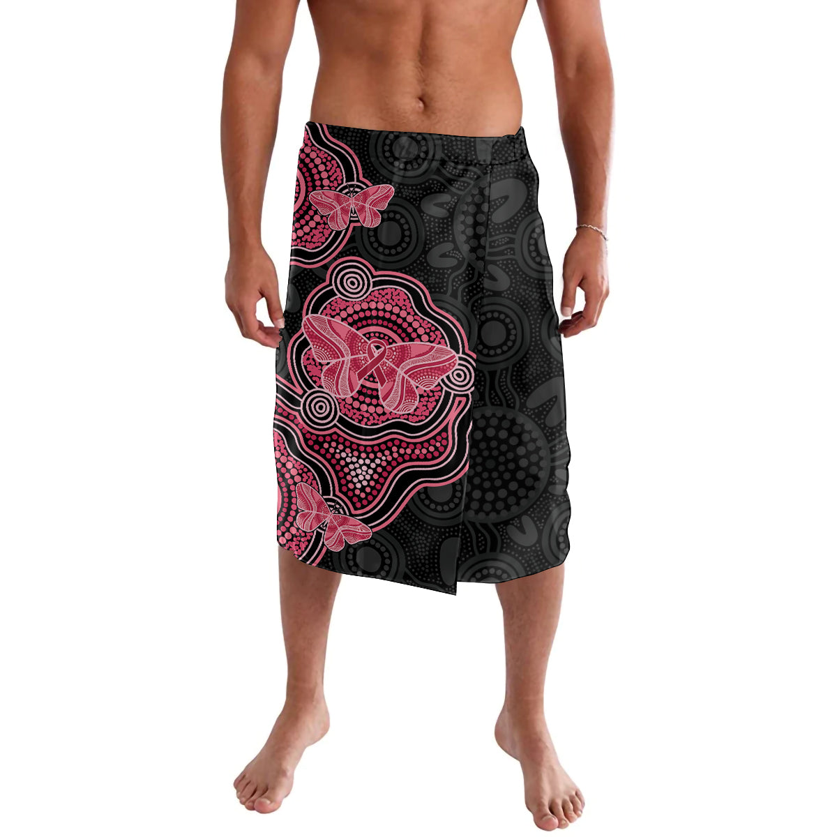 Australia Indigenous Mother's Day Lavalava Aboriginal Breast Cancer Ribbon