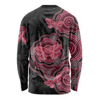 Australia Indigenous Mother's Day Long Sleeve Shirt Aboriginal Breast Cancer Ribbon
