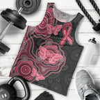 Australia Indigenous Mother's Day Men Tank Top Aboriginal Breast Cancer Ribbon