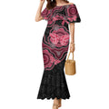 Australia Indigenous Mother's Day Mermaid Dress Aboriginal Breast Cancer Ribbon