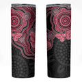 Australia Indigenous Mother's Day Skinny Tumbler Aboriginal Breast Cancer Ribbon
