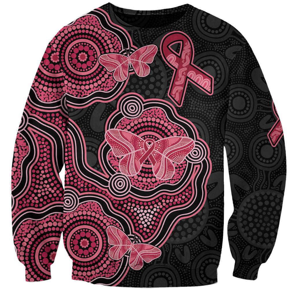 Australia Indigenous Mother's Day Sweatshirt Aboriginal Breast Cancer Ribbon