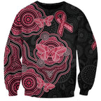Australia Indigenous Mother's Day Sweatshirt Aboriginal Breast Cancer Ribbon