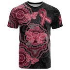 Australia Indigenous Mother's Day T Shirt Aboriginal Breast Cancer Ribbon
