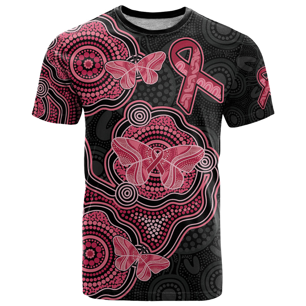 Australia Indigenous Mother's Day T Shirt Aboriginal Breast Cancer Ribbon