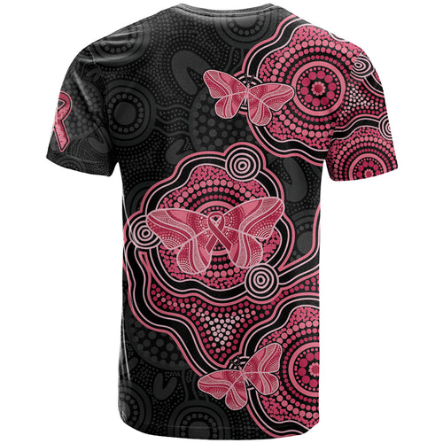 Australia Indigenous Mother's Day T Shirt Aboriginal Breast Cancer Ribbon