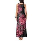 Australia Indigenous Mother's Day Tank Maxi Dress Aboriginal Breast Cancer Ribbon
