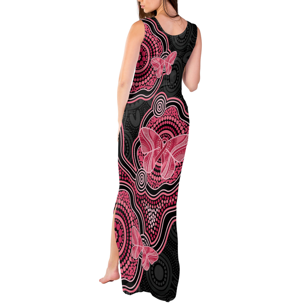 Australia Indigenous Mother's Day Tank Maxi Dress Aboriginal Breast Cancer Ribbon