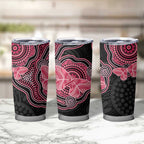 Australia Indigenous Mother's Day Tumbler Cup Aboriginal Breast Cancer Ribbon