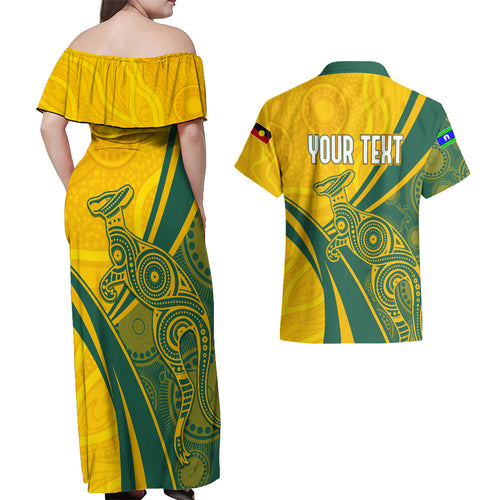 personalised-australia-soccer-matildas-indigenous-couples-matching-off-shoulder-maxi-dress-and-hawaiian-shirt-world-cup-2023