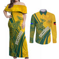 personalised-australia-soccer-socceroos-indigenous-couples-matching-off-shoulder-maxi-dress-and-long-sleeve-button-shirts-world-cup-2023