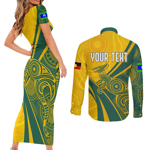 personalised-australia-soccer-socceroos-indigenous-couples-matching-short-sleeve-bodycon-dress-and-long-sleeve-button-shirts-world-cup-2023