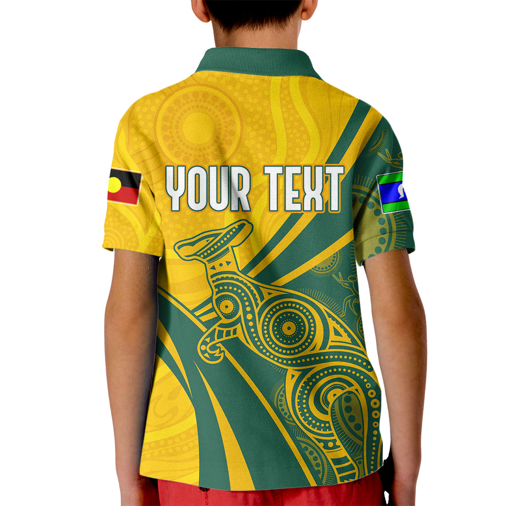 personalised-australia-soccer-socceroos-indigenous-kid-polo-shirt-world-cup-2023