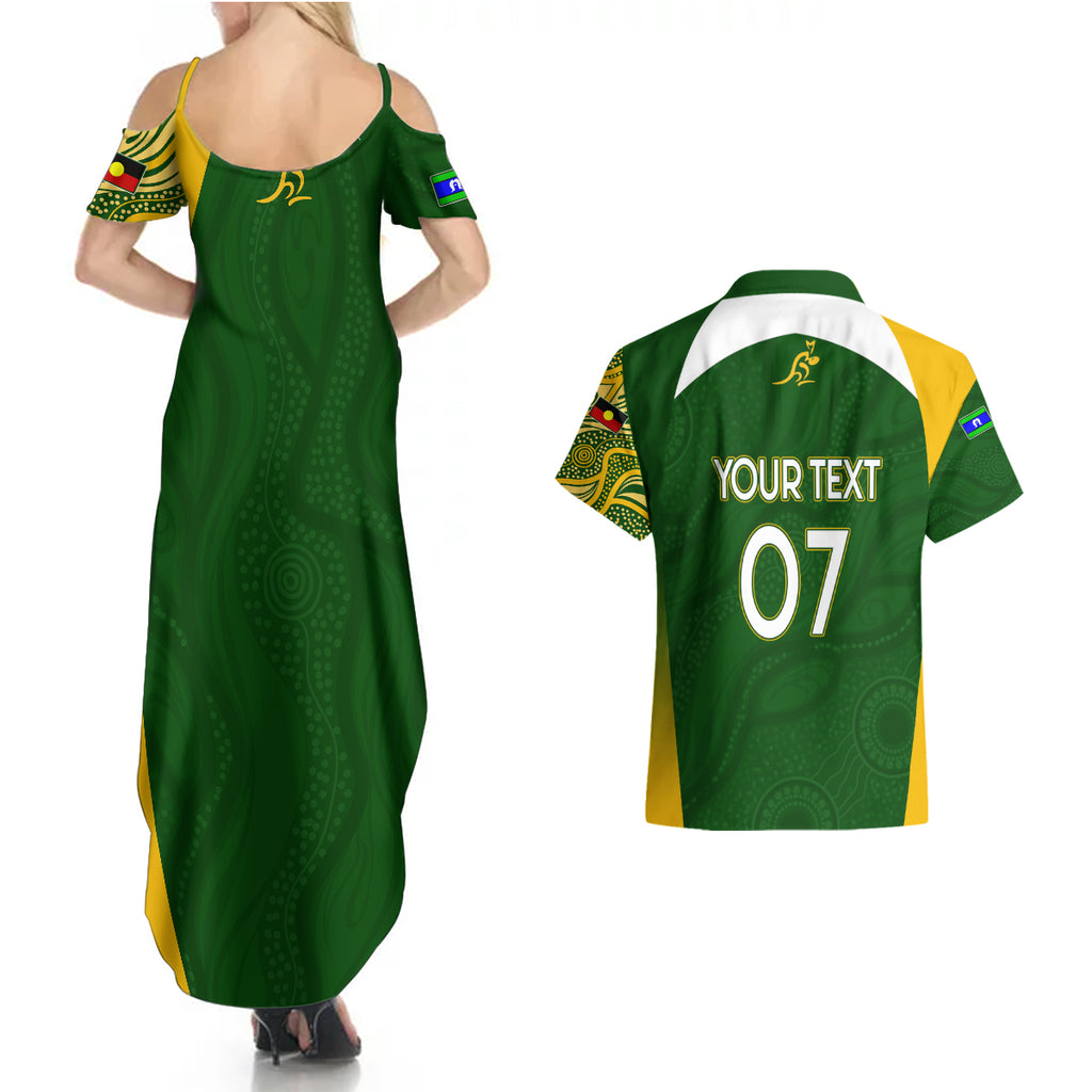 personalised-australia-indigenous-couples-matching-summer-maxi-dress-and-hawaiian-shirt-wallabies-champions-rugby-world-cup-2023