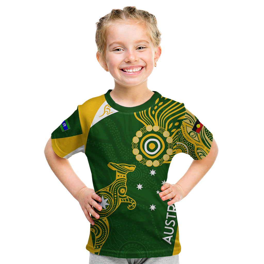 personalised-australia-indigenous-kid-t-shirt-wallabies-champions-rugby-world-cup-2023