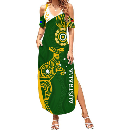 personalised-australia-indigenous-summer-maxi-dress-wallabies-champions-rugby-world-cup-2023