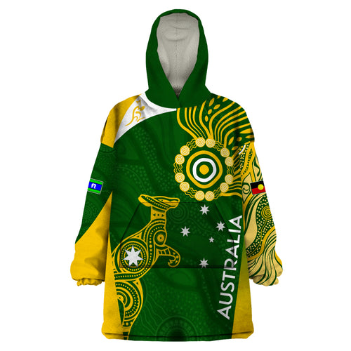 personalised-australia-indigenous-wearable-blanket-hoodie-wallabies-champions-rugby-world-cup-2023