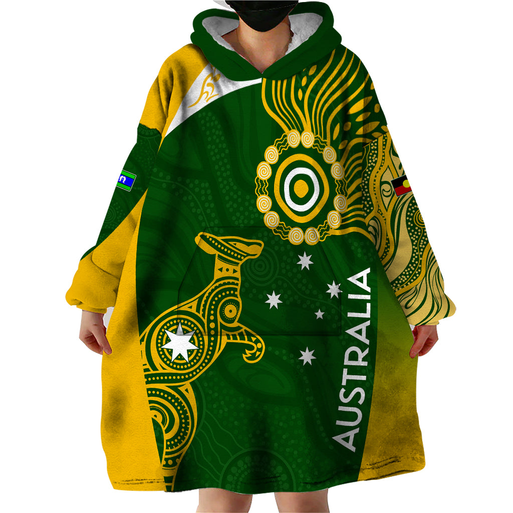 personalised-australia-indigenous-wearable-blanket-hoodie-wallabies-champions-rugby-world-cup-2023