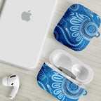 Australia Indigenous AirPods Case Blue Ribbon Prostate Cancer Awareness - Aussie Hoodie