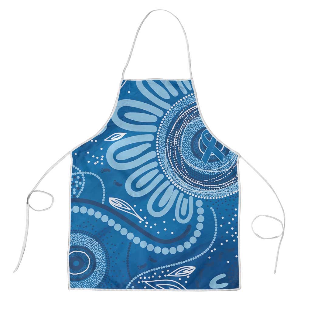 Australia Indigenous Apron Blue Ribbon Prostate Cancer Awareness - Aussie Hoodie