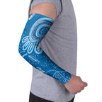 Australia Indigenous Arm Sleeves Blue Ribbon Prostate Cancer Awareness - Aussie Hoodie