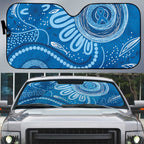 Australia Indigenous Auto Sun Shade Blue Ribbon Prostate Cancer Awareness - Aussie Hoodie