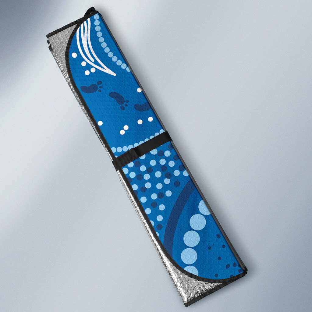 Australia Indigenous Auto Sun Shade Blue Ribbon Prostate Cancer Awareness - Aussie Hoodie