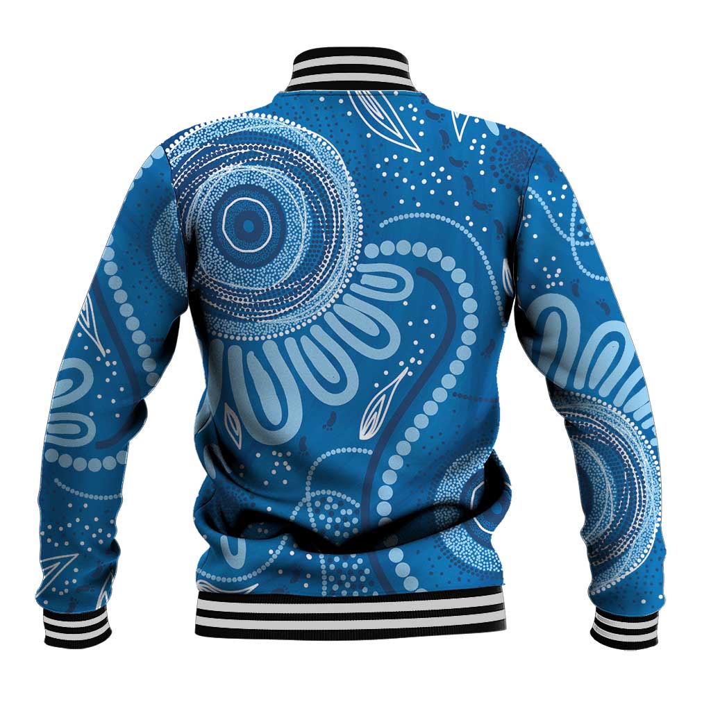 Australia Indigenous Baseball Jacket Blue Ribbon Prostate Cancer Awareness - Aussie Hoodie