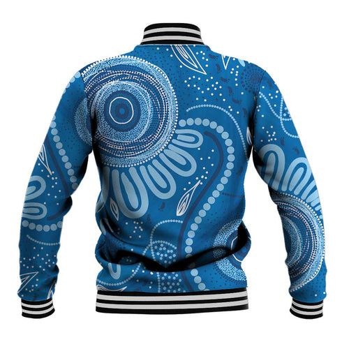 Australia Indigenous Baseball Jacket Blue Ribbon Prostate Cancer Awareness - Aussie Hoodie