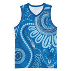 Australia Indigenous Basketball Jersey Blue Ribbon Prostate Cancer Awareness - Aussie Hoodie