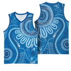 Australia Indigenous Basketball Jersey Blue Ribbon Prostate Cancer Awareness - Aussie Hoodie