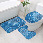 Australia Indigenous Bathroom Set Blue Ribbon Prostate Cancer Awareness - Aussie Hoodie